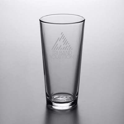 Laser Engraved Libbey® Restaurant Basics 20 oz. Rim Tempered Tall Mixing Glass