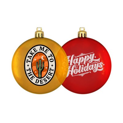 3" Translucent USA-Made Flat Shatterproof Ornament
