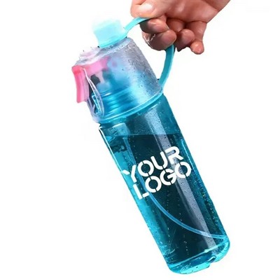 20 oz BPA-Free Dual-Function Cooling Mist Sports Water Bottle