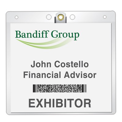 Jumbo I.D. Card Holder with Clip (4.25" x 3.625")