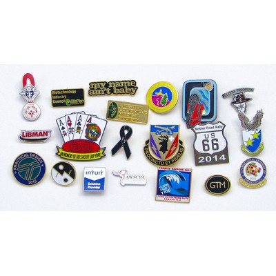 1.5" Custom Hard Enamel Cloisonne Pin